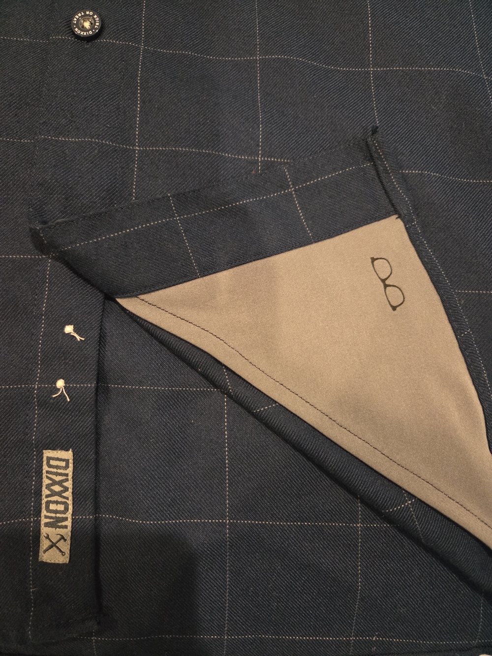 DIXXON Blue Plaid Casual Button-Down Shirt "The Myers" - Picture 5 of 5